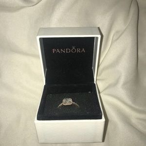 Size 7 pandora ring lightly worn